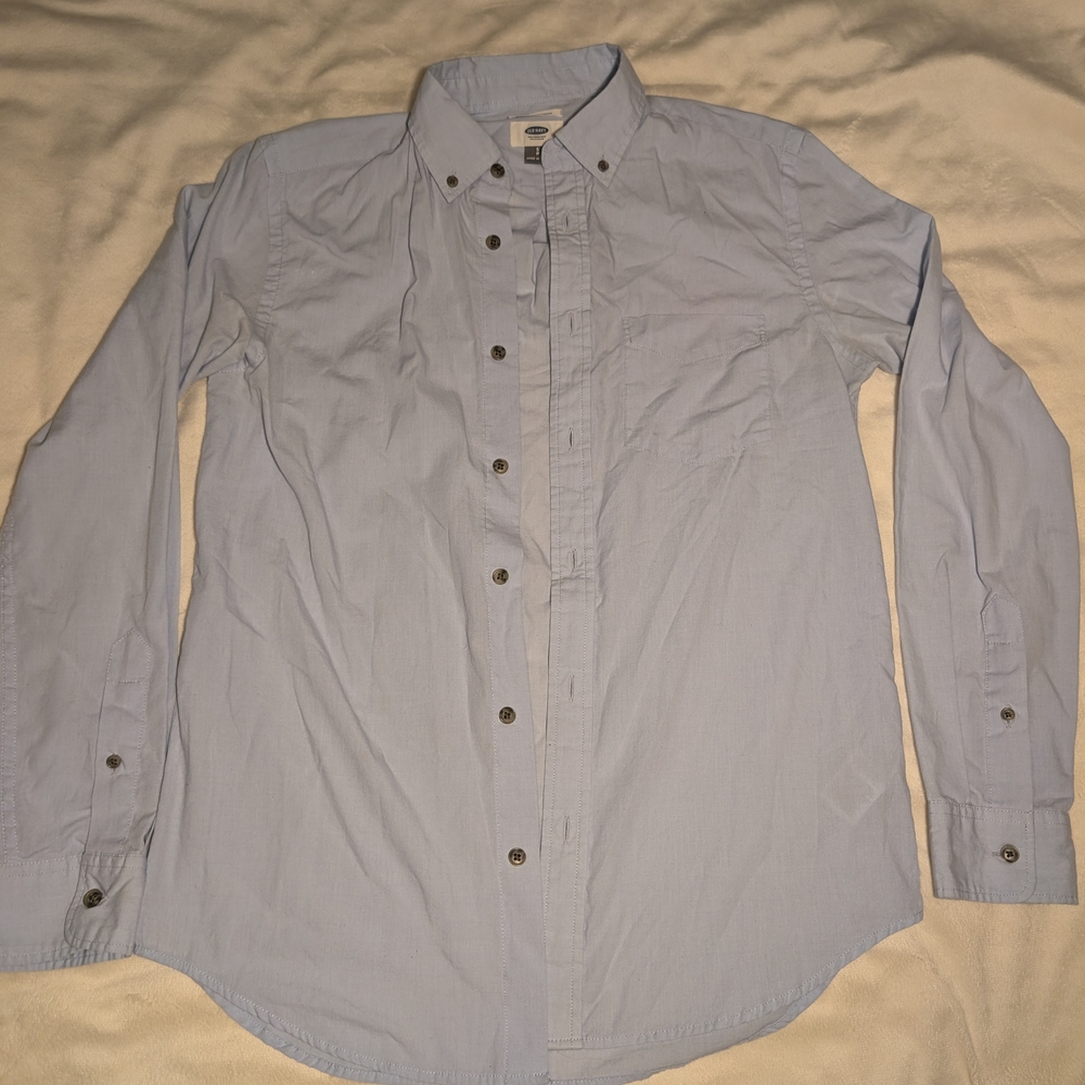 Sky Blue Casual Button Down Shirt